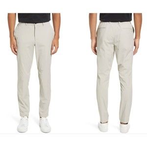 TED BAKER London JEM Constructed Flat Front Men's cream Slim Dress Pants Sz 32R